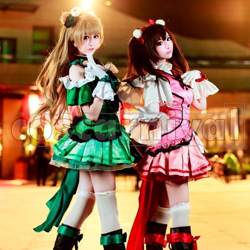 2 Episodes 12 13 Insert Song KiRa-KiRa Sensation! Happy maker! Kotori Minami cosplay costume from Love Live! Season, front view 4