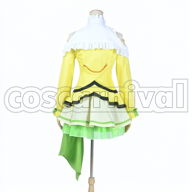 2 Episodes 12 13 Insert Song KiRa-KiRa Sensation! Happy maker! Rin Hoshizora cosplay costume from Love Live! Season, back view