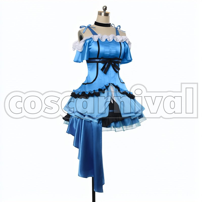 2 Episodes 12 13 Insert Song KiRa-KiRa Sensation! Happy maker! Umi Sonoda cosplay costume from Love Live! Season, front view 5