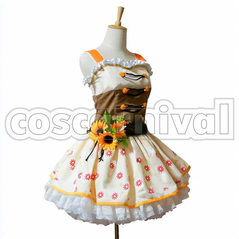 March Flower Awakened Honoka Kosaka cosplay costume from Love Live! SR, front view 2