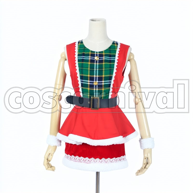 Christmas Maki Nishikino Awakened cosplay costume from Love Live! SR, front view 2