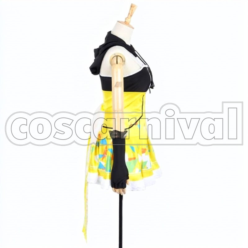 Cyber Rin Hoshizora Awakened cosplay costume from Love Live! SR, side view