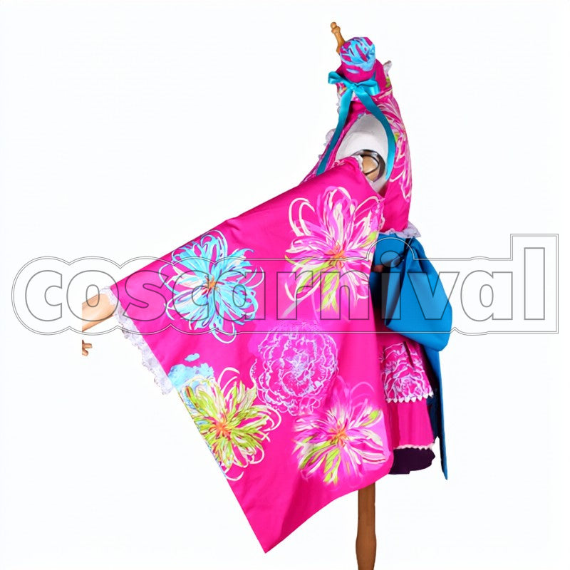 Yukata Awakened Nozomi Tojo cosplay costume from Love Live! SR, side view