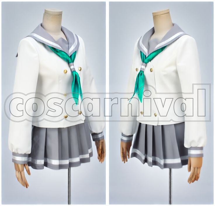 Sunshine!! Aqours Kanan Matsuura, Dia Kurosawa, Mari Ohara Cosplay cosplay costume from Love Live!, front view 2