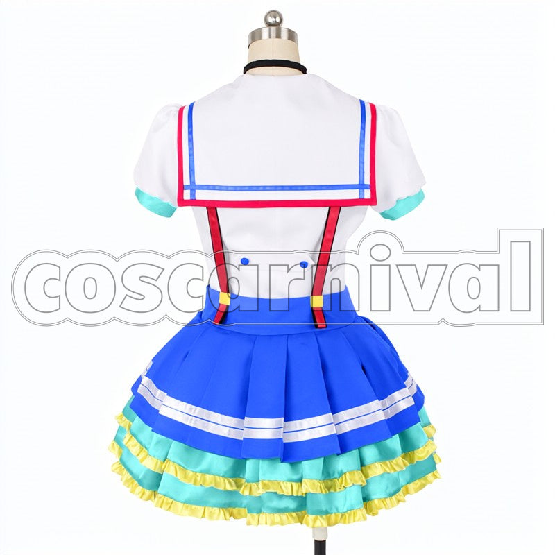 Aozora Jumping Heart Aqours Ruby Kurosawa cosplay costume from Love Live! Sunshine!!, back view