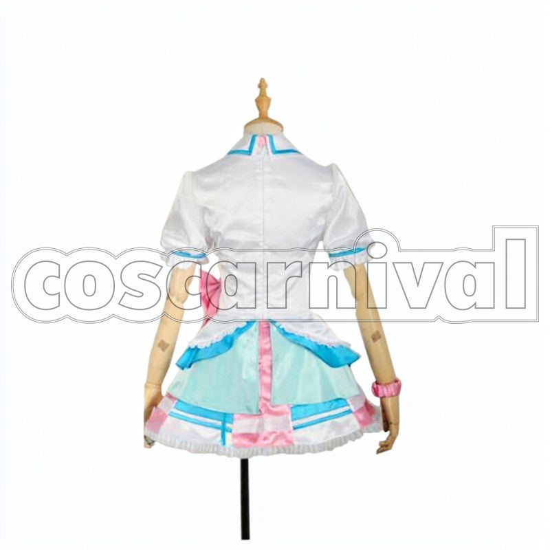 Aqours Kimi no Kokoro wa Kagayaiteru kai? Ruby Kurosawa cosplay costume from Love Live! Sunshine!!, back view
