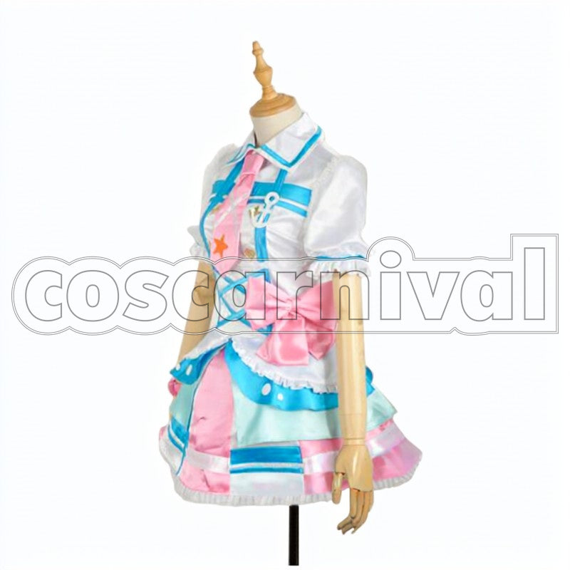 Aqours Kimi no Kokoro wa Kagayaiteru kai? Ruby Kurosawa cosplay costume from Love Live! Sunshine!!, front view 2