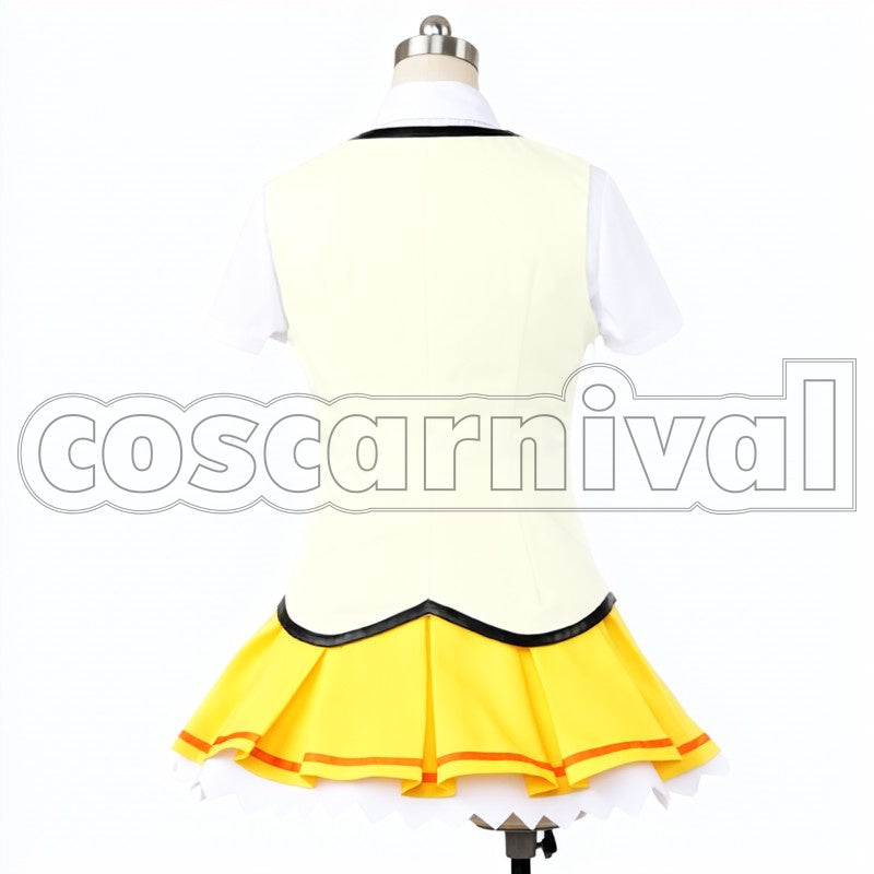 School Idol Movie The School Idol Movie Rin Hoshizora Insert Song SUNNY DAY SONG ? HEARTBEAT cosplay costume from Love Live! The, back view 2