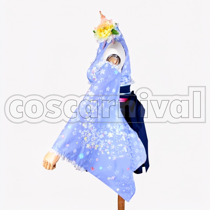 Sonoda Summer Festival cosplay costume from Love Live! Umi, side view