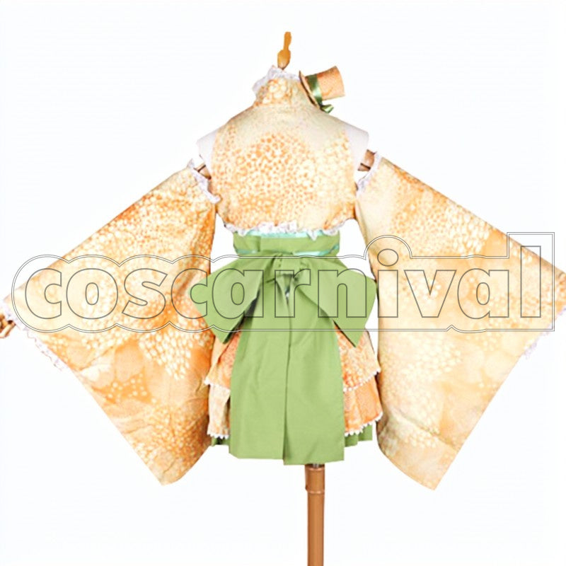 Yukata Awakened Kotori Minami cosplay costume from Love Live! UR, back view