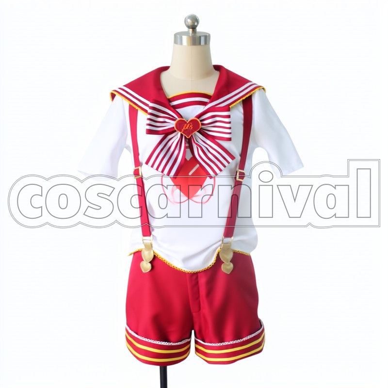 SR Awakened Rin Hoshizora cosplay costume from Love Live! Valentine, front view 3