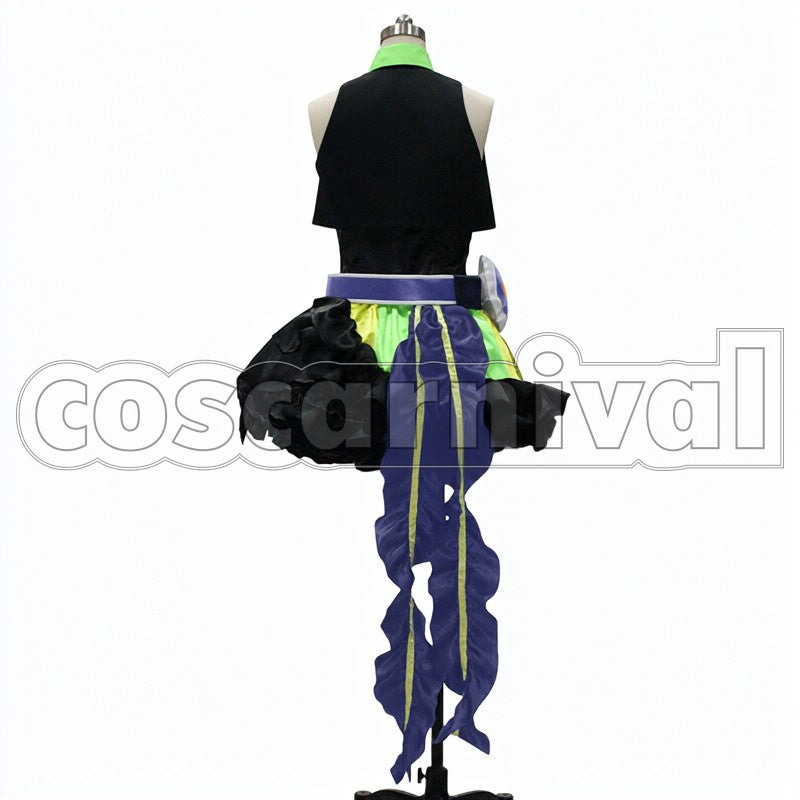 Kaname Buccaneer cosplay costume from Macross Delta, back view