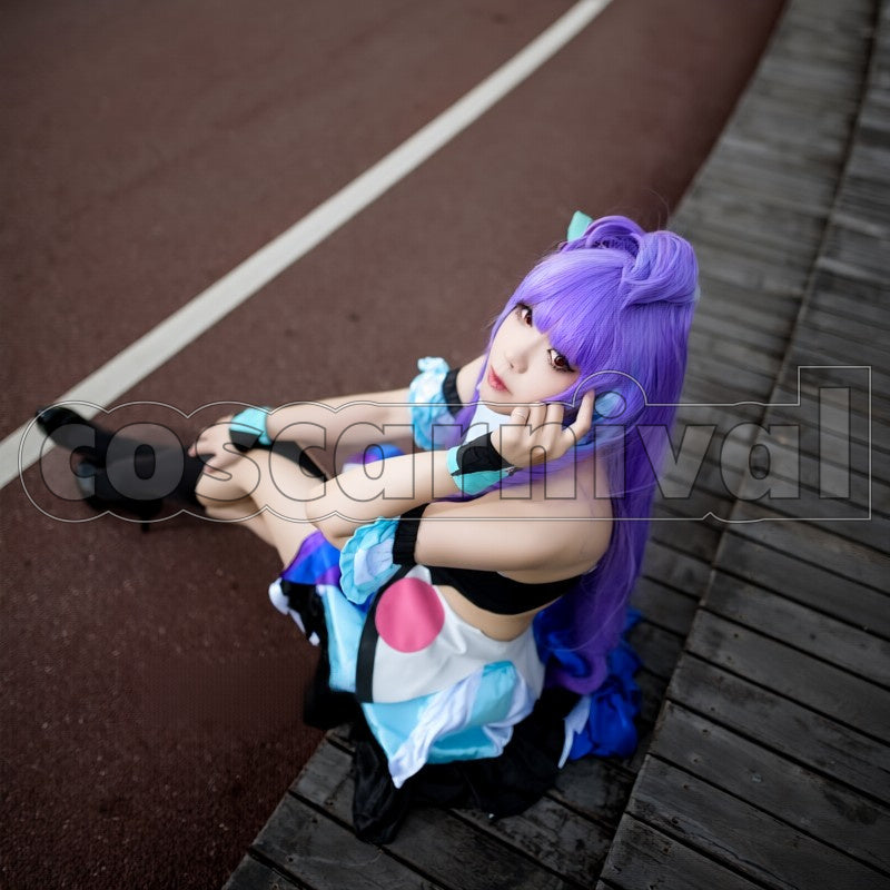 Mikumo Guynemer cosplay costume from Macross Delta, front view 3