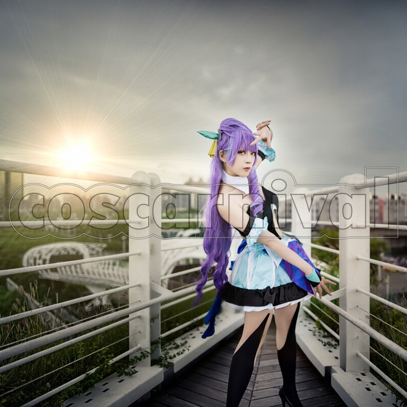 Mikumo Guynemer cosplay costume from Macross Delta, side view