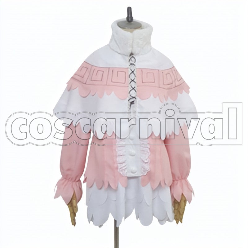 Kanna cosplay costume from Inuyasha, front view