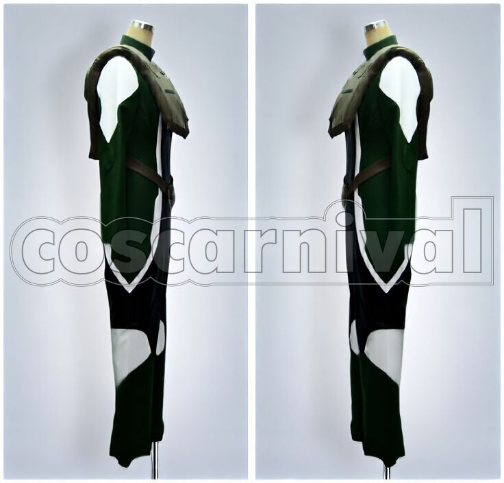 Gundam 00 Lockon Stratos Pilot Suit Cosplay cosplay costume from Mobile Suit, lockon stratos pilot suit 14691 side view