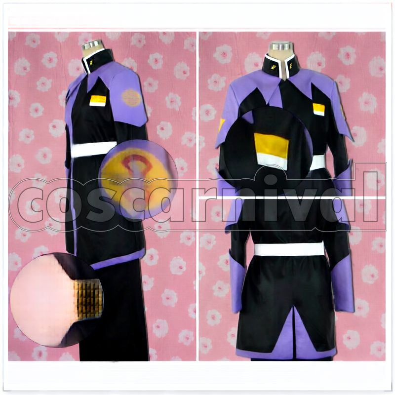 Gundam SEED DESTINY ZAFT Purple Uniform Cosplay cosplay costume from Mobile Suit, detail-3