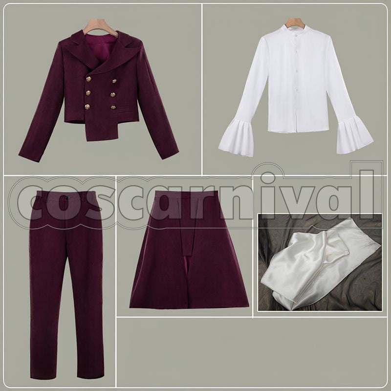 Gundam SEED Freedom Cagalli Yula Athha Uniform Cosplay cosplay costume from Mobile Suit, set view