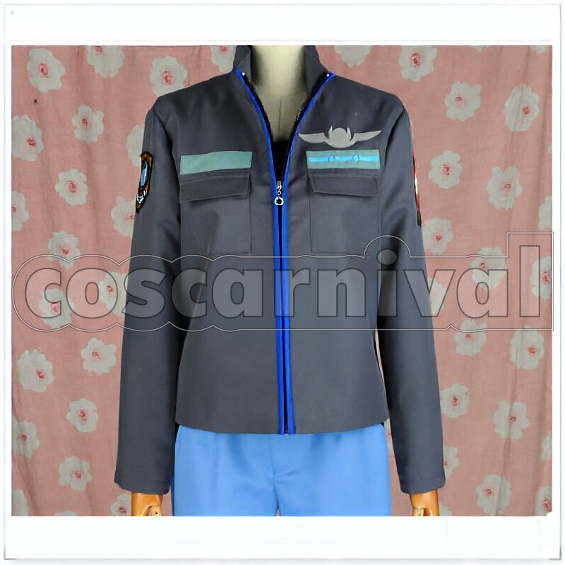 Total Eclipse Yuuya Bridges School Uniform Cosplay cosplay costume from Muv-Luv Alternative:, front view 1