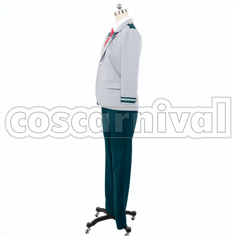 Izuku Midoriya cosplay costume from My Hero Academia, side view 2