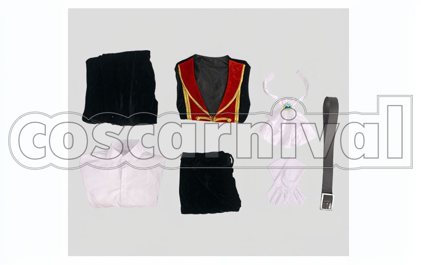 Academia Shoto Todoroki Halloween Goods Illustration Cosplay cosplay costume from My Hero, set view