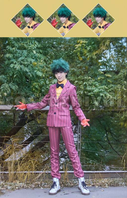 Academia: Two Heroes Izuku Midoriya Cosplay cosplay costume from My Hero, front view 3