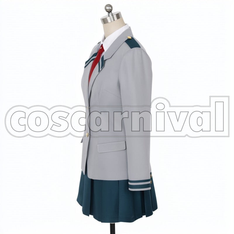 Ochaco Uraraka U.A. High School cosplay costume from My Hero Academia, side view 2