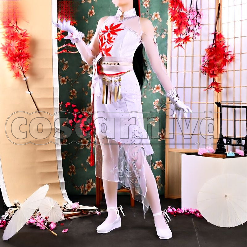 Viper Ning Maple Snowfall Cosplay cosplay costume from Naraka: Bladepoint, front view 2