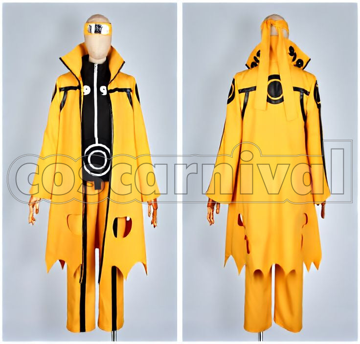 Naruto Uzumaki Nine-Tails Chakra Mode Tailed Beast Mode Cosplay cosplay costume from Naruto: Shippuden, detail-2