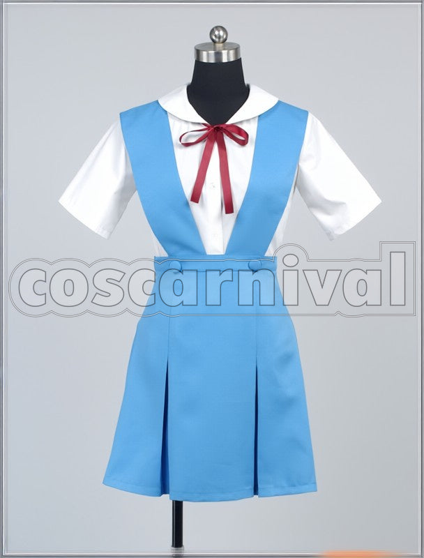 Rei Ayanami cosplay costume from Neon Genesis Evangelion, front view 2