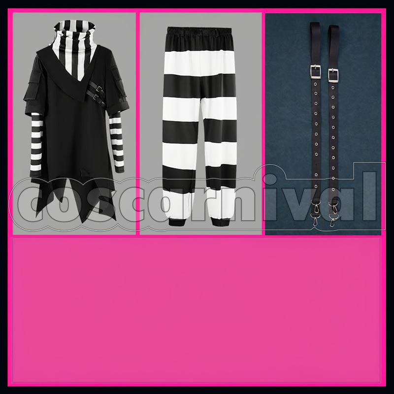 Prisoner No.928 Kuzuha Cosplay cosplay costume from Nijisanji Cellmates, kuzuha 27350 detail view 6