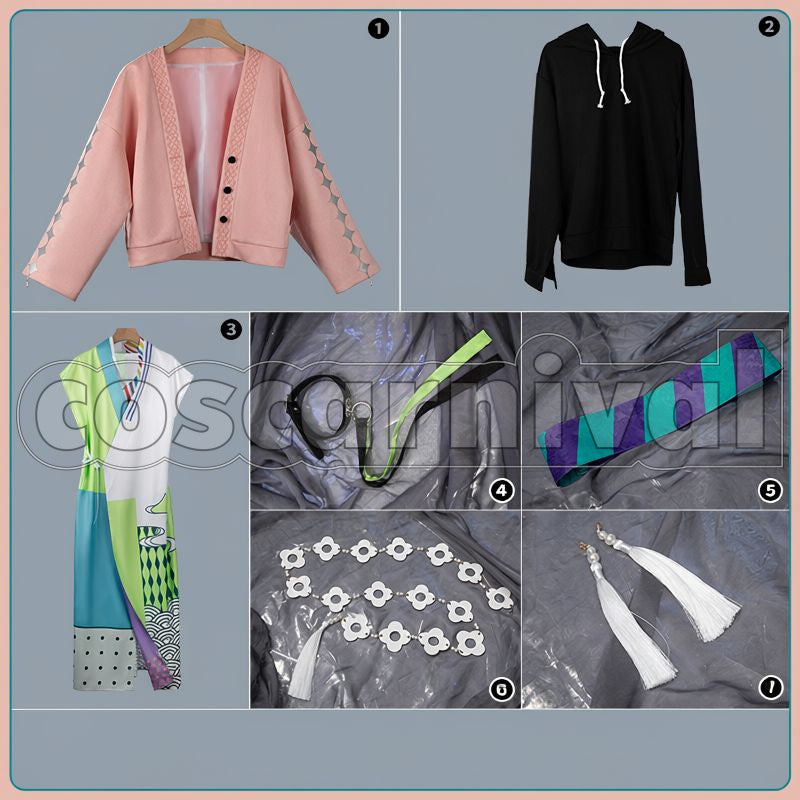 Inami Rai Happy Pack 2025 Cosplay cosplay costume from NIJISANJI Dytica, set view