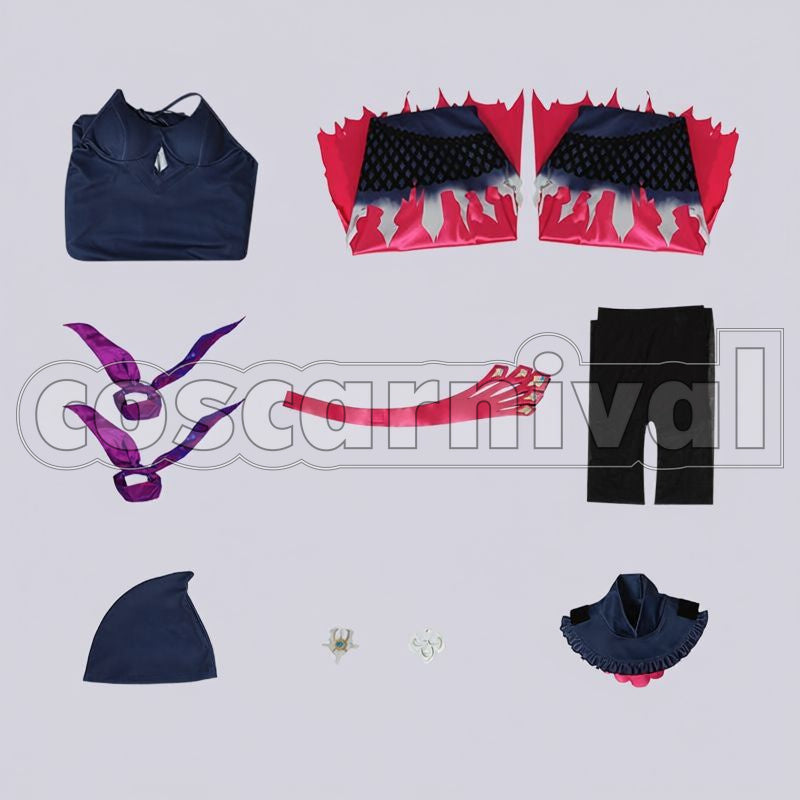 Reimu Endou Cosplay cosplay costume from NIJISANJI EN, set view