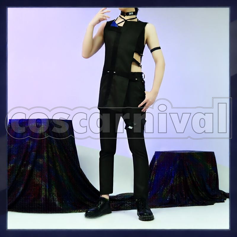 Yugo Asuma Cosplay cosplay costume from NIJISANJI EN, front view 3