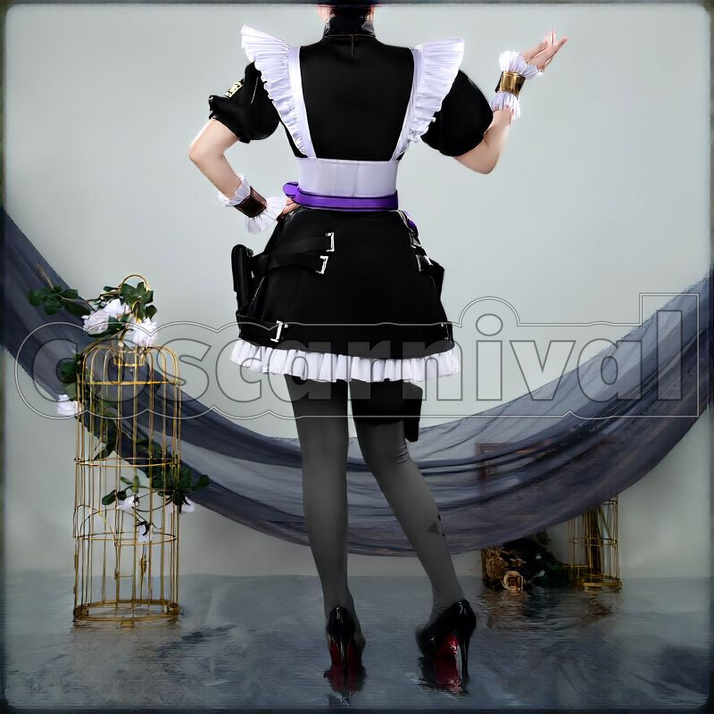 Kana-chan April Fools Maid Cosplay cosplay costume from NIJISANJI Fura, back view