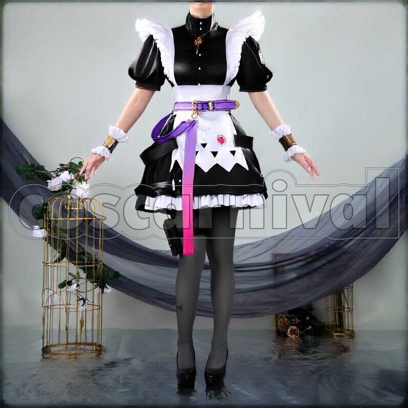 Kana-chan April Fools Maid Cosplay cosplay costume from NIJISANJI Fura, front view 3
