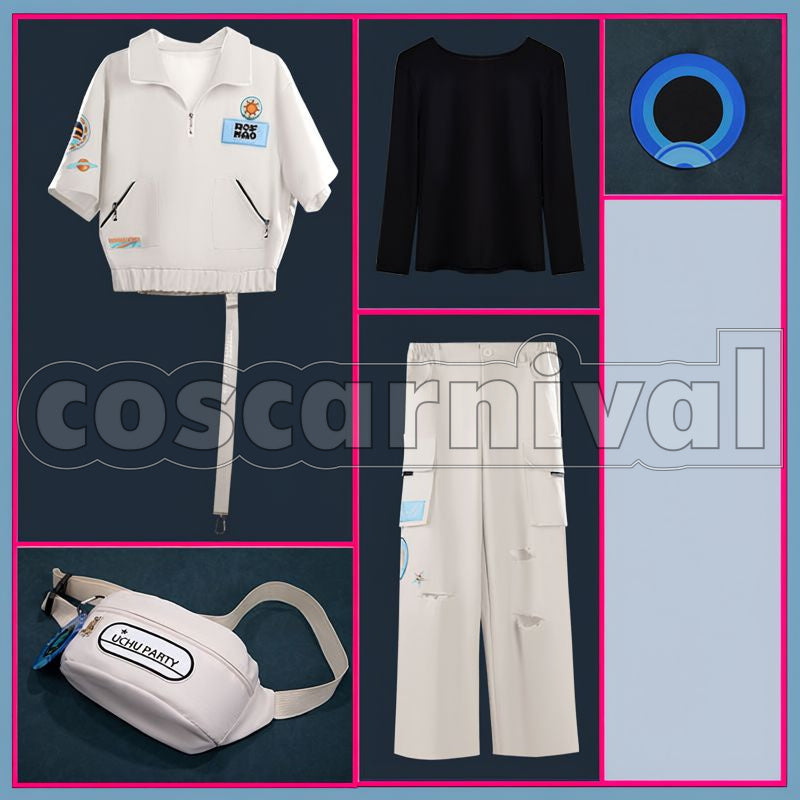 Haru UCHU PARTY! 4th Anniversary Outfit Cosplay cosplay costume from NIJISANJI Kaida, set view