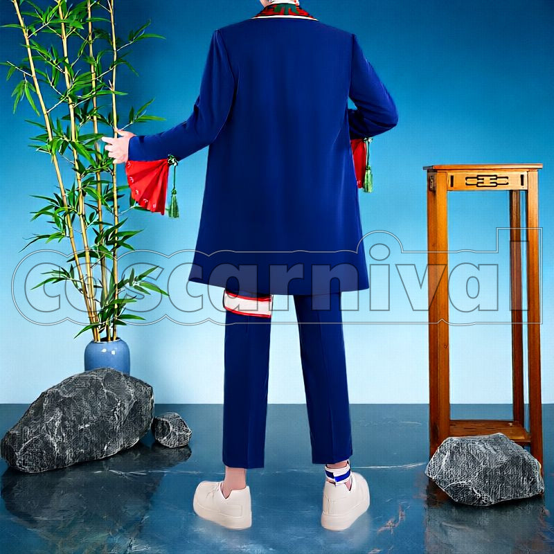 Rose Valentine Merch Outfit with Coat Cosplay cosplay costume from NIJISANJI Kaisei, back view 1