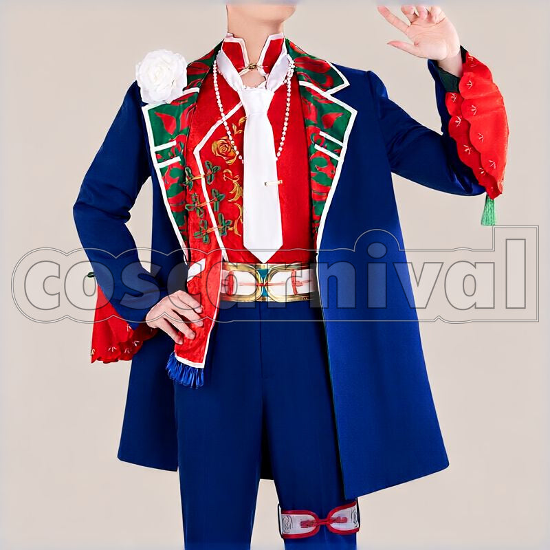 Rose Valentine Merch Outfit with Coat Cosplay cosplay costume from NIJISANJI Kaisei, front view 4