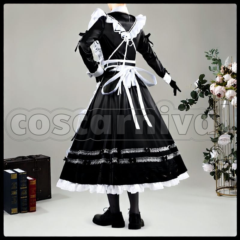 Maid Outfit New Cosplay cosplay costume from NIJISANJI Kanae, back view 1