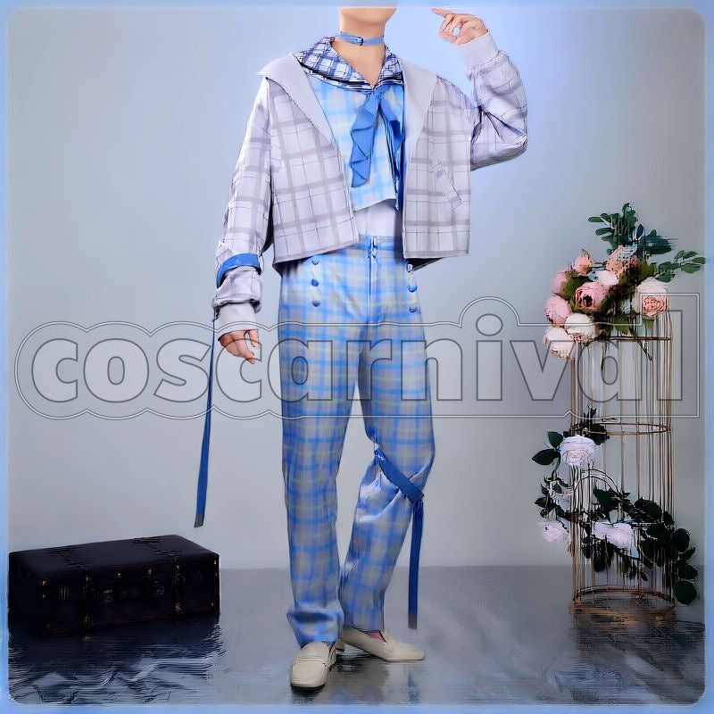New Retro Style Sailor Outfit Cosplay cosplay costume from Nijisanji Kanae, front view 3