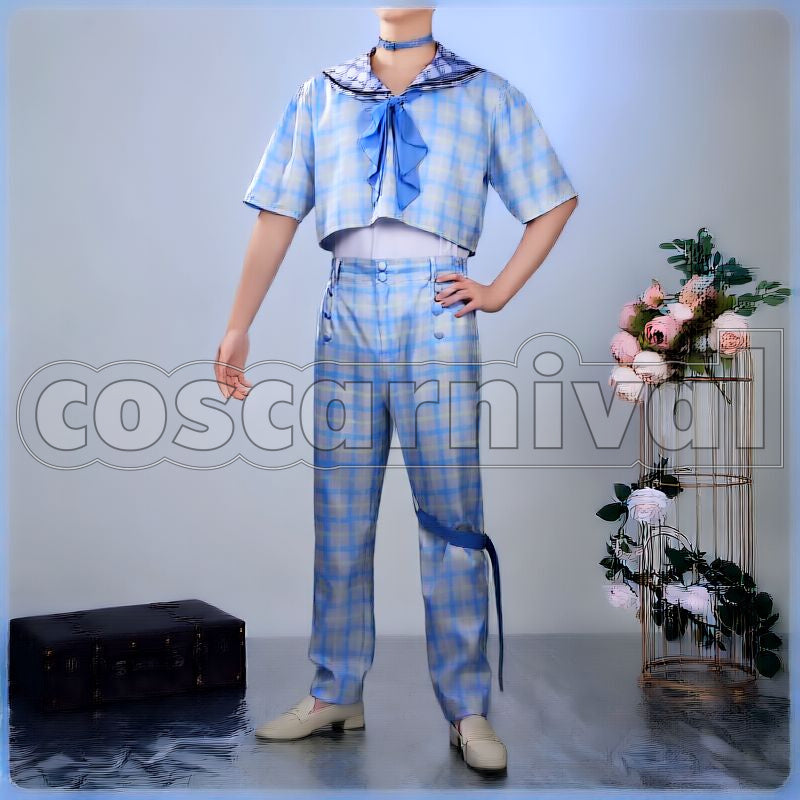 New Retro Style Sailor Outfit Cosplay cosplay costume from Nijisanji Kanae, front view 4