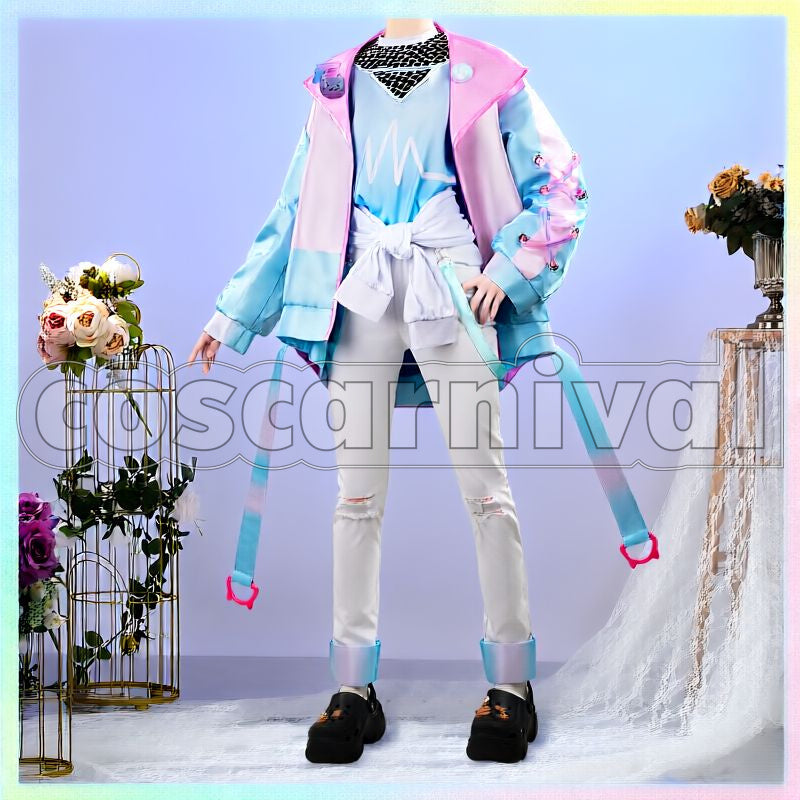 PokecoloTwin Outfit Cosplay cosplay costume from Nijisanji Kanae, front view 3