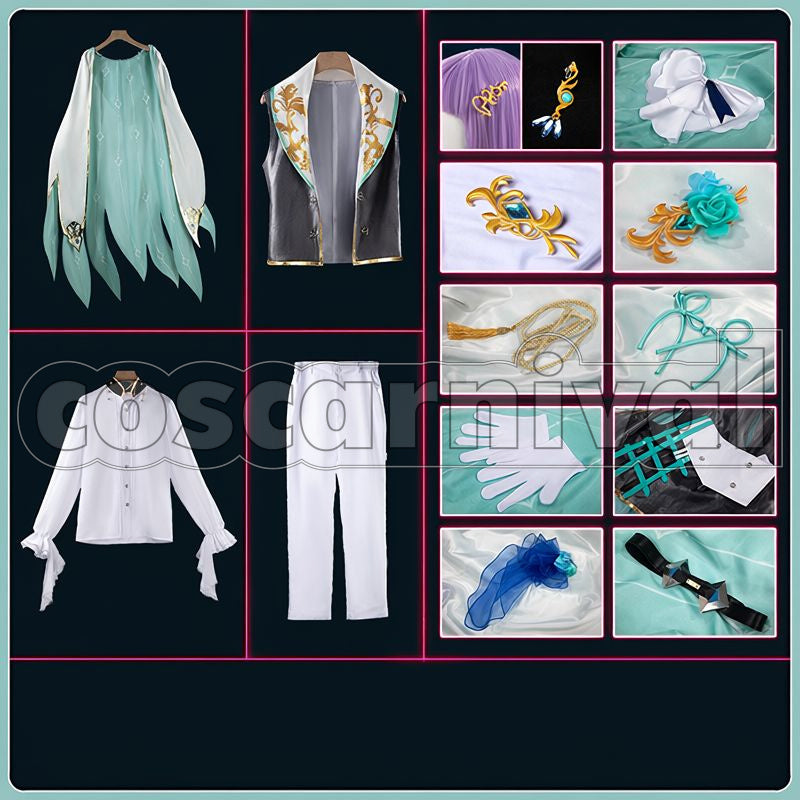 Rou Halloween Outfit Cosplay cosplay costume from Nijisanji Koyanagi, set view