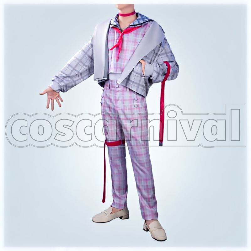 New Retro Style Sailor Outfit Cosplay cosplay costume from Nijisanji Kuzuha, front view 1