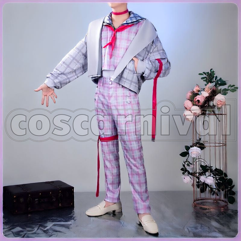 New Retro Style Sailor Outfit Cosplay cosplay costume from Nijisanji Kuzuha, front view 2