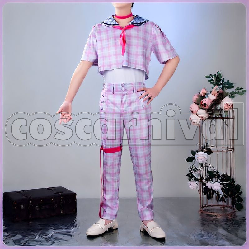 New Retro Style Sailor Outfit Cosplay cosplay costume from Nijisanji Kuzuha, front view 3