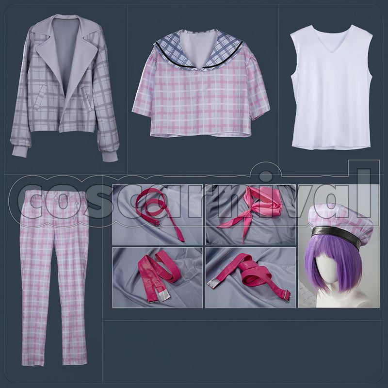 New Retro Style Sailor Outfit Cosplay cosplay costume from Nijisanji Kuzuha, set view
