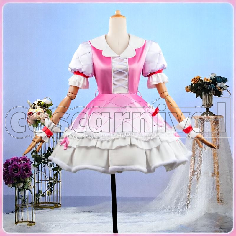 Berry White Bright Live! White Day Cosplay cosplay costume from NIJISANJI Saotome, front view 3