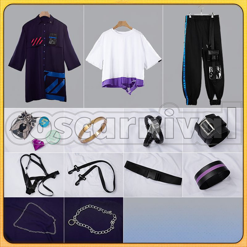 Ness New Outfit Cosplay cosplay costume from Nijisanji Sasaki, set view